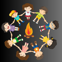 Brincando de roda ,cantando e dançando