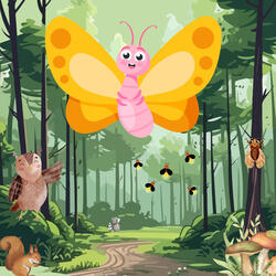 Asinha borboleta cheia de graça