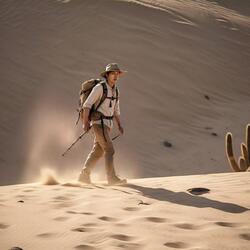 No Deserto Solitario Eu Vou Em Frente