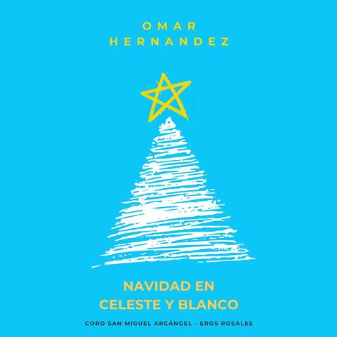 Navidad en celeste y blanco