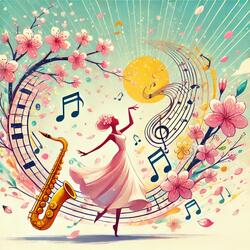 Dancing rhythm on the spring breeze