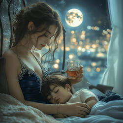 You're the only peace in my heart～Moonlit , Glass and your sleeping breath～