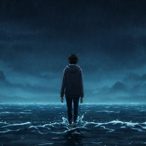 in the water