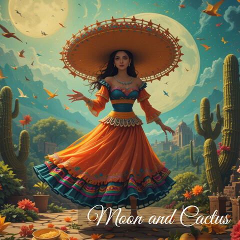 Moon and Cactus