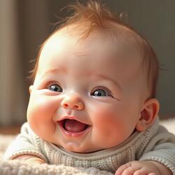 Cute and pretty litlle baby -  chubby cheeks