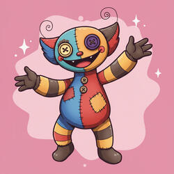 Strange puppet