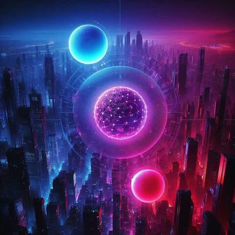 Blue and red and purple