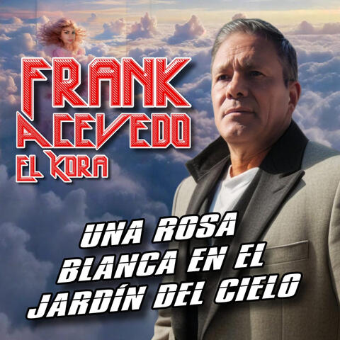 Una rosa blanca en el jardin del cielo