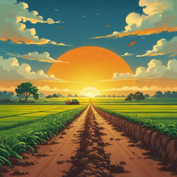 Nessa estrada de terra batida