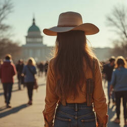 She's in the big city