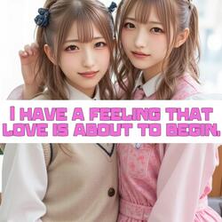 I have a feeling that love is about to begin.