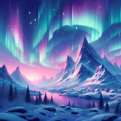 Noche De Aurora Boreal