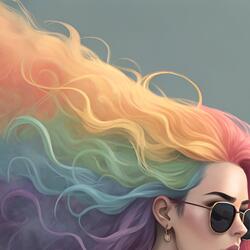 Colorful cotton candy