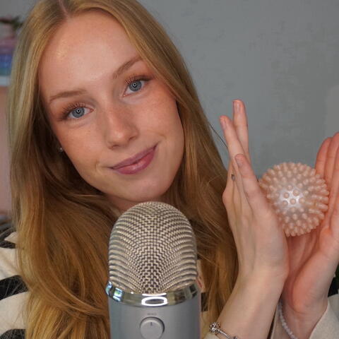 ASMR whispering sleep instructions (german)