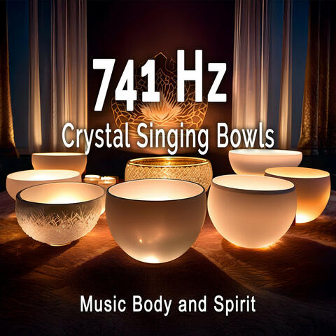 741 Hz Crystal Singing Bowls