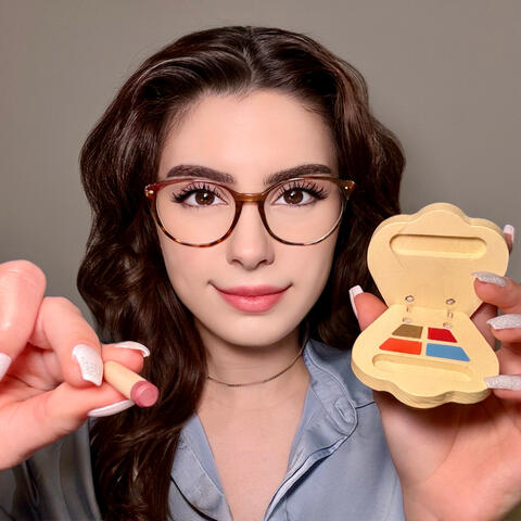 ASMR Doing Your Wooden Make Up