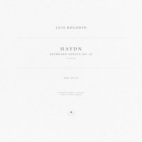 Keyboard Sonata No. 42 in G Major, Hob. XVI:27