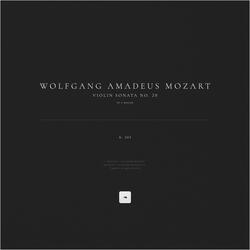 Violin Sonata No. 20 in C Major, K. 303/293c: I. Adagio - Allegro molto - Adagio - Allegro molto