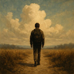 The departure of a lone traveler