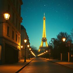 Underneath the Eiffel's light