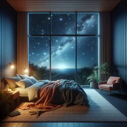 Midnight cosmos in my room