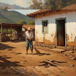 Um Biblia aberta em maos