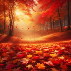 Autum Falling leaves crescendo