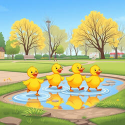 puddle and the duck’s march