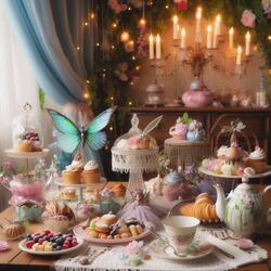 Afternoon tea party Fairy kitchen