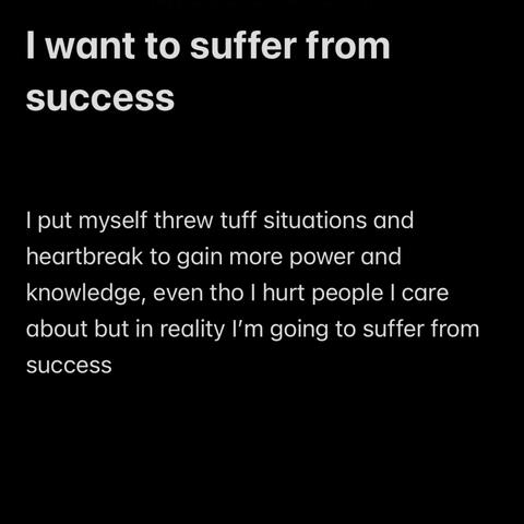 Suffer From Success