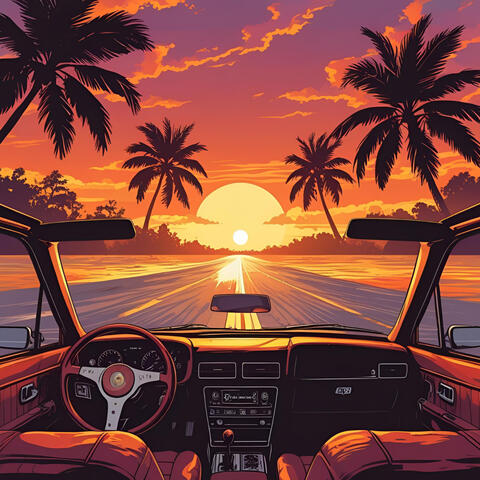 sunset drivin