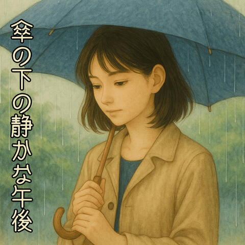 傘の下の静かな午後