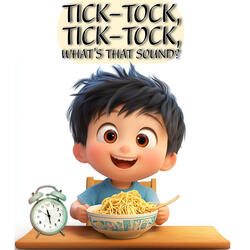 Tick-tock, tick-tock, what’s that sound? It’s the clock that goes around!