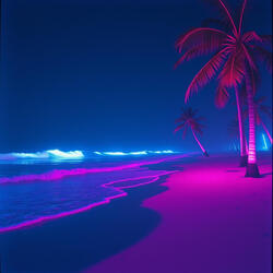 Moonlight on the Beach