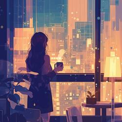 Rain in the Neon Night