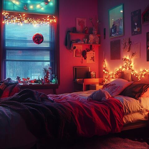 leftover tinsel in my room