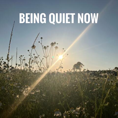 Being quiet now