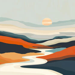 Fog Over the Marsh (in the Rain)