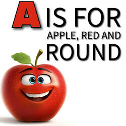 A is for Apple, red and round