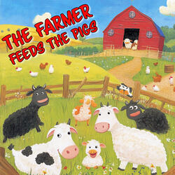 The farmer feeds the pigs