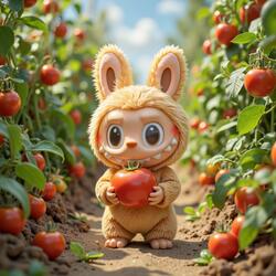 Labubu Loves Tomatoes