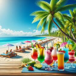 Summer vacation Shell beach cacktail