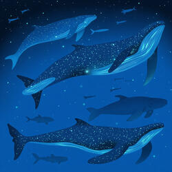 Whalefall Under Fireflies