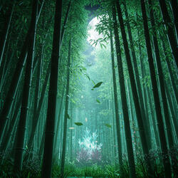 Bamboo Grove in the Wind