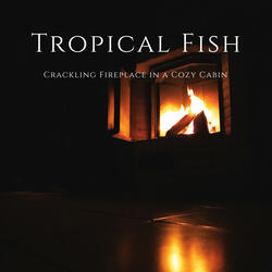 Crackling Fireplace in a Cozy Cabin