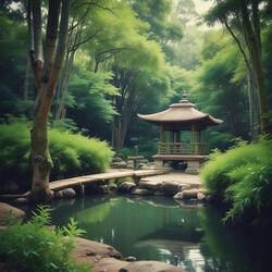 Distant Guzheng on Windy Ridge