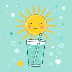 Bursting Sunlight Soda