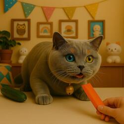 Hurry up and give me some treats - Cat Song Shop