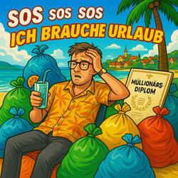 SOS sos sos Ich brauche Urlaub Müllionärs Diplom