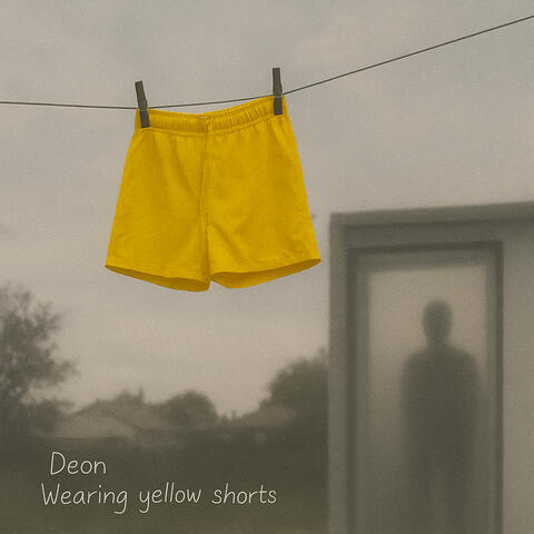 Wearing yellow shorts